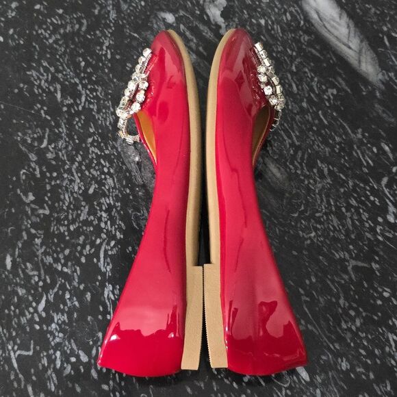 BRAND NEW TOP MODA COMFORT  with  RHINESTONE BOW WOMEN  FLAT R3 - Picture 10 of 15